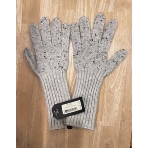 Rag & Bone Gloves 100% Cashmere Catherine Gray knit Old Money Capsule luxury NWT